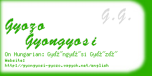 gyozo gyongyosi business card